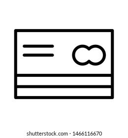 cash card black icon in flat style isolated. Vector Symbol illustration