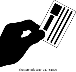 cash card in hand