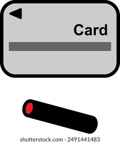 Cash card and stamp set(gray)