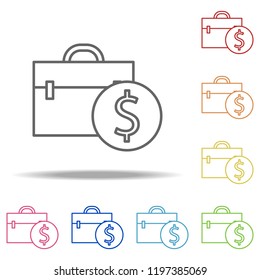 cash case icon. Elements of Finance and chart in multi colored icons. Simple icon for websites, web design, mobile app, info graphics