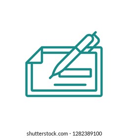 Cash check icon