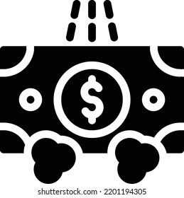 cash clean Vector illustration on a transparent background.Premium quality symbols.Glyphs vector icon for concept and graphic design.