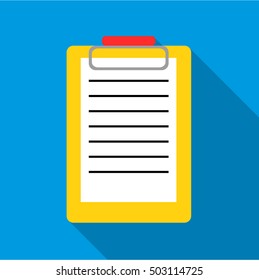 Cash contract icon. Flat illustration of cash contract vector icon for web