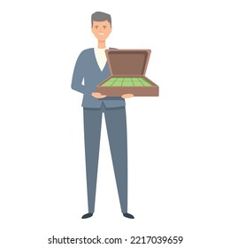 Cash credit case icon cartoon vector. Loan bank. Digital finance