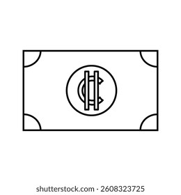 Cash crypto icon with modern, clean design. Ideal for digital payments, blockchain, and fintech apps. High-quality vector, fully scalable and easy to customize for any project.