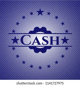 Cash with denim texture