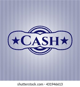 Cash with denim texture