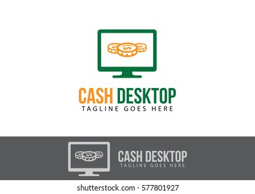 Cash Desktop Logo Template Vector Design