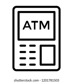 Cash dispensing machine for easy transaction via card, ATM