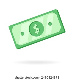 dinero en efectivo dolar icono simple Ilustración vectorial