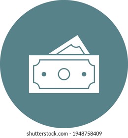 Efectivo, dólar, imagen vectorial de icono de dinero. También se puede usar para comprar y para el ecommerce. Idóneo para aplicaciones web, aplicaciones móviles y medios impresos.