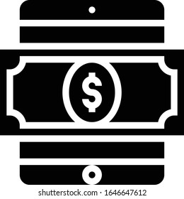 Cash - Ecommerce icon set. High quality solid vector illustration for website and mobile application.