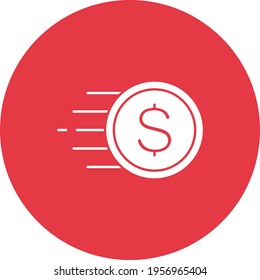 Cash, fast, money, transfer icon vector image. Can also be used for business and office. Suitable for use on web apps, mobile apps and print media.