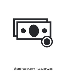 cash flat vector icon