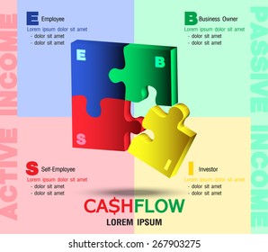 Cash flow Concept. vector Illustration