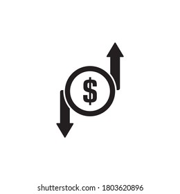 cash flow icon, Business icon vector
