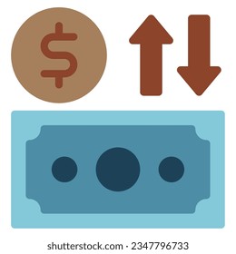El icono Flujo de efectivo se puede usar para uiux, etc