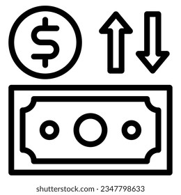 Cash Flow icon can be used for uiux, etc