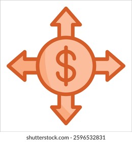 Cash Flow Icon Element For Design