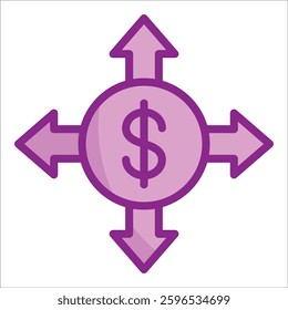 Cash Flow Icon Element For Design