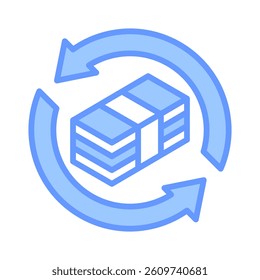 Cash Flow Icon Element for Design