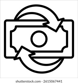Cash Flow Icon Element For Design