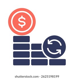Elemento de icono de flujo de efectivo para diseño