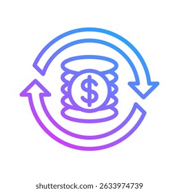 Cash Flow Icon Element For Design