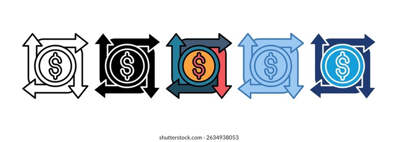 Cash Flow Icon Element For Design