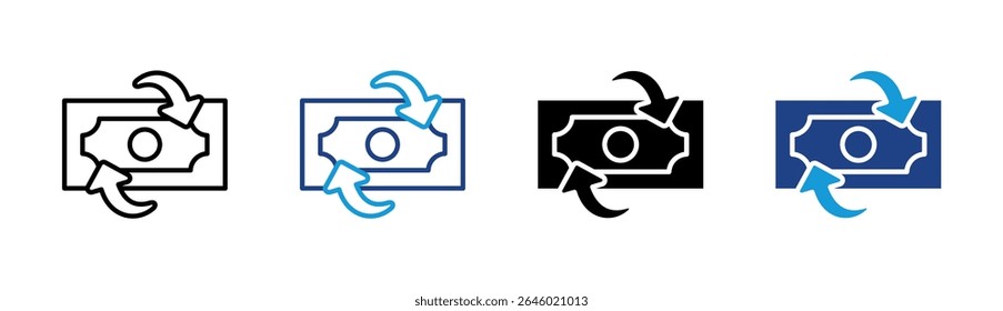 Elemento de icono de flujo de efectivo para diseño
