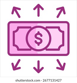 Cash Flow Icon Element For Design