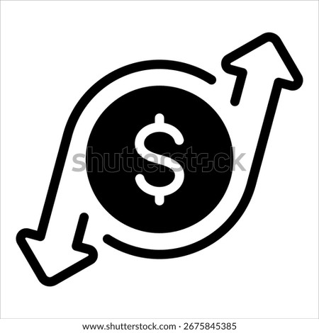 Cash Flow Icon Element For Design