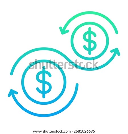 Cash Flow Icon Element For Design