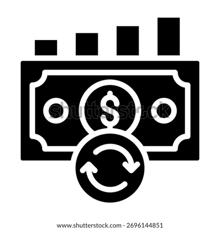 Cash Flow Icon Element For Design And Vector