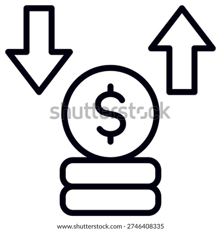 Cash Flow Icon Element For Design