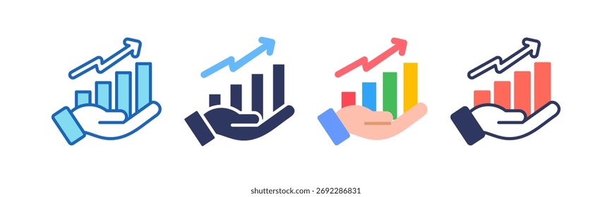 Ilustración vectorial multiestilo Cash Flow Icon
