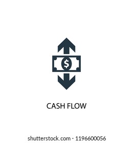 cash flow icon. Simple element illustration. cash flow concept symbol design. Can be used for web and mobile.