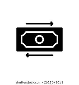 cash flow icon solid style