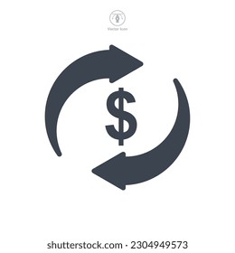 cash flow icon symbol template for graphic and web design collection logo vector illustration