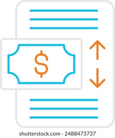 Cash Flow Icon - Tracking the Movement of Money In and Out of a Business