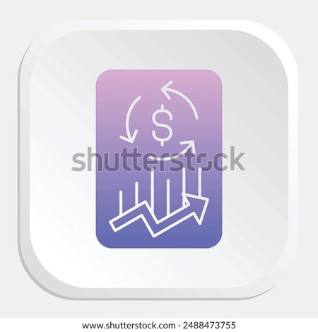 Cash Flow Icon - Tracking the Movement of Money In and Out of a Business