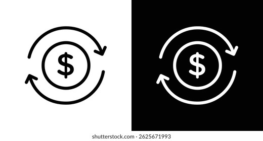 Cash flow icon vector collection. vector sign illustration