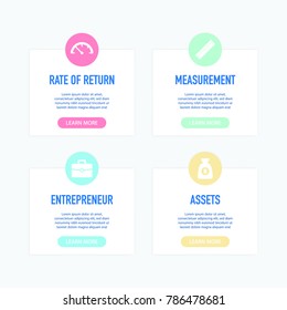Cash Flow Infographic Icons