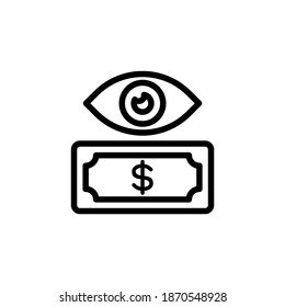 Cash Flow Projection Icon In Vector. Logotype