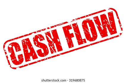 CASH FLOW red stamp text on white