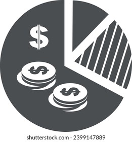 Cash Flow Representation and Pie Chart Analysis