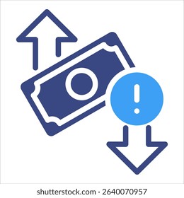 Cash Flow Risk Icon Element For Design