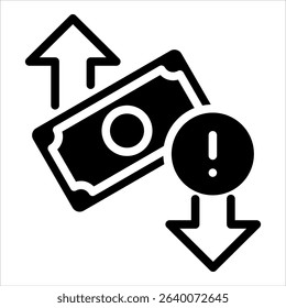 Cash Flow Risk Icon Element For Design