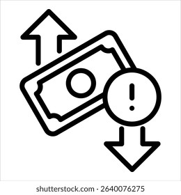 Cash Flow Risk Icon Element For Design