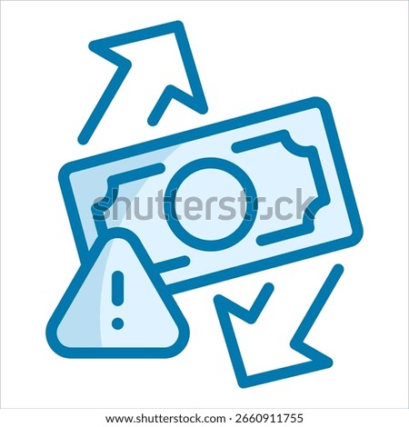 Cash Flow Risk Icon Element For Design